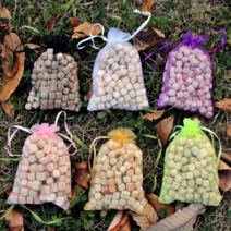 편백나무 방향주머니 만들기 탈취제 주머니 세트 1kg, 화이트 10장