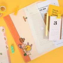 카카오프렌즈 봉투파일 서류봉투 데일리 봉투화일, 1개, 1개입(무지)