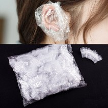 간편한 1회용 귀덮개 귀마개 비닐 100장 미용실 염색 귀보호, 귀덮개비닐_100장
