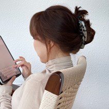 헤어집게핀 빅 프랑스핀 대형 호피 레오파트 올림머리 바나나핀