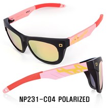 소다몬 NEW NPNG2 시리즈 편광 스포츠 선글라스, [4] NP231-C04 블랙/로즈핑크미러 편광렌즈