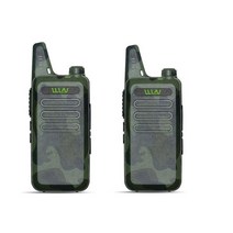 2pcs WLN KD-C1 미니 핸드 헬드 트랜시버 KD C1 양방향 라디오 햄 communi니 케 이터 라디오 방송국 Mi-Ni 워키 토키, 02 Camo