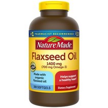 Nature Made 네이처 메이드 아마씨 오일 Flaxseed Oil 1400mg 300캡슐