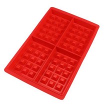 Bakeware 광산 실리콘 와플 금형 트레이 직사각형 하트 모양의 팬 메이커 DIY 초콜