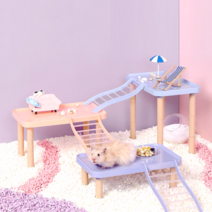 타핏 햄스터 데크 판 2층데크 diy 햄스터집 꾸미기, 밀크티(아크릴다리)데크별도구매