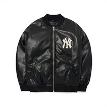 MLB 공용 다이아 모노그램 비건레더 점퍼 3AJPM0324 (블랙-50BKS)