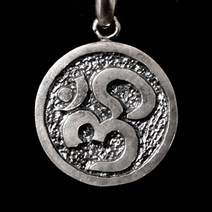 치포트 순은목걸이 히란야 옴자진언 양면 옴자 실버 은펜던트