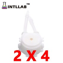 액체이송펌프INTLLAB 12V DC DIY 연동 식 액체 펌프 투약 펌프 (수족관 실험실 분석 용), 04 PUMP HEAD 2X4