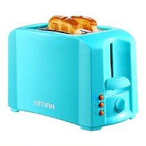 KETIAN 컴팩트 토스터기 토스터 베이글 탈착식 부스러기 트레이 조식, 터키 옥