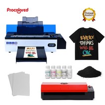 사진인화기 가정용프린터기 핸드폰사진인화기Procolor-DTF 프린터 L1800 DX5 티셔츠 가죽 후드 맞춤형 비, 04 L1800 with Oven_02 미국 플러그