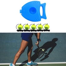 테니스 연습기 스윙 볼 머신 리턴 기 트레이너 연습 보조 도구 롱 스트링 백 베이스, 트레이너와 5개의 공