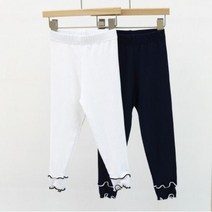 퍼니공장 아기 유아 아동 주니어 배색 예쁜 셔링 골지 레깅스