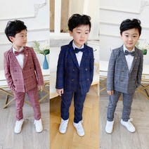 삐삐네옷가게 남아 어린이 주니어 밀라노 바지 자켓 타이 입학 정장 3종 상하세트