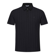 [톨비스트] (남성)스퀘어 조직감 배색 포인트 반팔 티셔츠_GADU4-MKS070BK1