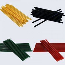 4 색 7mm 핫멜트 테이프 핫 실리콘 총 접착제 스틱 11mm diy 장난감 수리 도구 총 액세서리, 01 11MM-Black, 01 10 Pcs