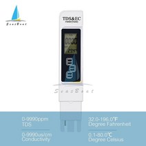 디지털 ph ec tds temp meter tester 온도 펜 물 순도 ppm 필터, 주황색
