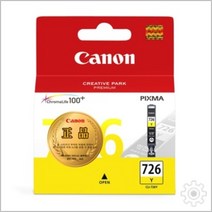 캐논정품 정품잉크 CLI-726Y 노랑 MG5170 표준용량 Pixma MG6270, 1
