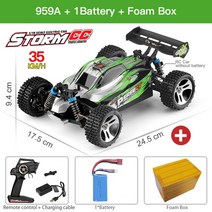 WLtoys-144001 A959 2.4G 레이싱 RC 자동차 70 KM/H 4WD 전기 고속 오프로드 드리프트 원격 제어 완구, 12 959A 1B  35KMH
