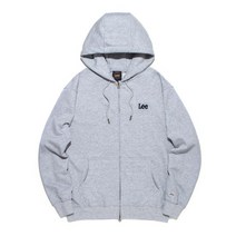 리 LEE 스몰 트위치 로고 후드 집업 그레이