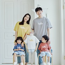 몽피마피 헬로우 반팔 패밀리 22B06/ 패밀리룩 가족사진의상