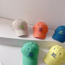 소소키즈 아동용 컬러 젤리캡 볼캡 여행 바캉스 햇빛차단 썬캡 썬햇 챙모자 야구모자