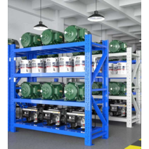 창고정리 물류 거치대 조립식앵글 중량랙 파레트랙, 120x40x200 4층 260KG 백색