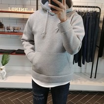 로니제이 남자 가을 겨울 오버핏 네오프렌 후드티 YS