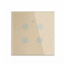 Tuya-스마트 라이프 라이브 및 중립 와이어 필요한 Wifi 조명 스위치 홈 오토메이션 음성 원격 제어 알렉사 구글 어시스턴트, [12] Gold 4 Gang