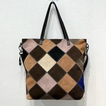 빈티지 가방 여성용 토트 백 가죽 숄더 송아지 스타일 스플라이스 여성 트렌드 핸드백 디자이너 럭셔리