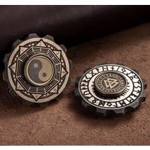 메탈 피젯스피너 고급 회전 베어링 키덜트 핸드 핑거 스틸 야광 멋있는 세련된 디자인, 브론즈