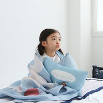 [보웰] 보니멀즈 풍기인견 여름 낮잠이불 이불베개세트(솜포함)