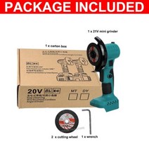슬라이딩각도절단기 멀티커터기 고속절단기 브러시리스 미니 전동 앵글 그라인더 21V 충전식 180 ° 회전 연마 기계 18V 마끼다 배터리용, No Battery+미국