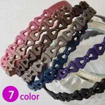 인조이박스 작은 리본 큐빅 머리띠 CUA18