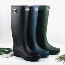 진흥J.H LA-M1 레인부츠 남성 레인 헌터 장화 패션 서프낚시 롱 42CM