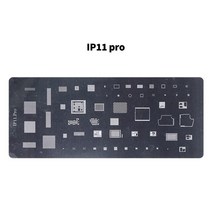 공구부품 BGA IC 칩 Reballing 스텐실 키트 세트 iphone 5/6/7/8/11/12/SE/XR 용 납땜 솔더 템플릿, [13] iphone 11p