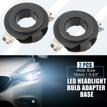 XAutohaux H7 LED 헤드라이트 전구 홀더 어댑터 소켓 베이스 클립 메르세데스 벤츠용 폭스바겐 티구안 CC, 한개옵션0