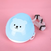 미듀 공기청정 스마트 전자마스크 아기곰 애키 유아 어린이용 (교체용필터 5개포함) 블루, 1개