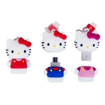 헬로키티 3D 피규어 OTG USB 메모리 16GB, 블루