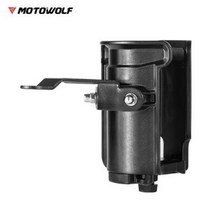 JJZ 모터울프 오토바이 바이크 넓이 조절식 컵홀더 컵걸이 백미러형 마운트형 거치대용품, 사이드미러형컵홀더