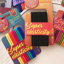 (도매콜) ABM 고탄성 머리끈 10개 컬러