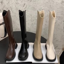 TONY SETH 방한화 영국 하이 부츠 두꺼운 하단 롱 나이트 부츠 프랑스 여름과 가을 뉴 첼시 여성 부츠 스키니 부츠 앵글부츠 패딩부츠