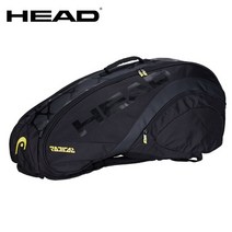 HEAD 테니스 가방 6 pack tennis racket bag, 검은색