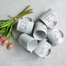 바보사랑 디자인머그컵6p 고양이의알수없는세계.꾸밈, 상세설명 참조
