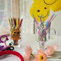 하피블리 생일초 케이크초 [당일배송], 12. 웨이브초 10P, 파스텔, 단품