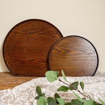 월넛 우드 반달 트레이(2사이즈), 소