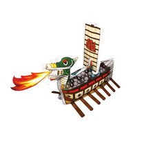컬러룬 그리기 풍선 거북선 + 돛대, 50개
