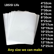 쿠키선물포장 lbsisi 생활 200pcs 긴 명확한 비닐 봉투 열려있는 opp 부대 투명한 막대 사탕 빵집 사탕 쿠키 선물 포장, 12x25cm