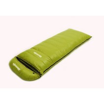 성인용 화이트 구스 다운 필링 침낭 여유로운 대형 200 프러스 30 x 90cm 1200g, 03 Green 1200g