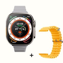 Dateboy ZD8 울트라 맥스 스마트 워치 시리즈 8 49mm 2.08 "망막 스크린 티타늄 바디 BT 전화 NFC ECG, 05 Gold add yellow