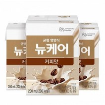 웰라이프 영양보충 대상웰라이프 뉴케어 커피맛(CB) 200ml x 30팩 고단백 간식 노인식 영양균형식 체중조절, 8set